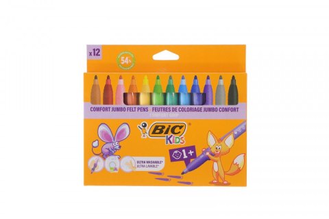 Bic Kids Flamaster Bic Kids 12 KOL COMFORT GRIP JUMBO 3270220010739 12 kol. (517250)