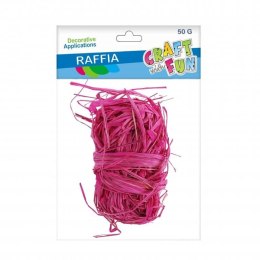 Craft with Fun Rafia Craft with Fun różowa 50g (471476)