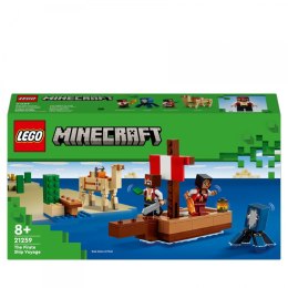 Lego Klocki konstrukcyjne Lego Minecraft Rejs statkiem pirackim (21259)