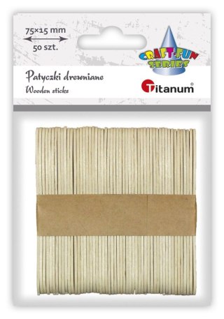 Titanum Ozdoba drewniana Titanum Craft-Fun Series Patyczki naturalne (171502)