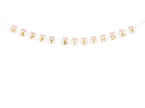 Partydeco Girlanda Partydeco Happy Birthday Kotki, 2.8 m (GRL113)