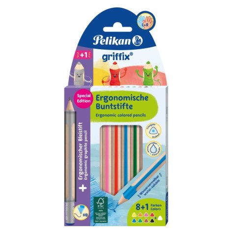 Pelikan Kredki ołówkowe Pelikan Griffix + ołówek (701334) Pelikan Kredki ołówkowe Pelikan Griffix + ołówek (701334)