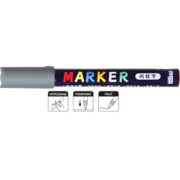 M&G Marker permanentny M&G, szary 1-2mm okrągła końcówka (MG APL910-80)