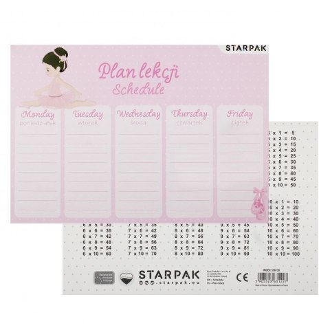 Starpak Plan lekcji Starpak Balerina (536138)