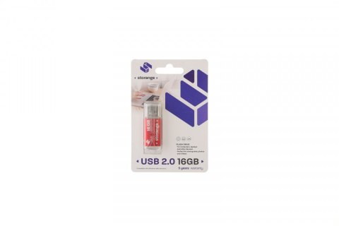 Storange Pendrive Storange Red 16GB (STORANPEN16GBRED2.0)