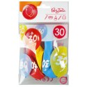 Arpex Balon gumowy Arpex z nadrukiem cyferki - 30 (3 szt.) mix 280mm (KB2006-30-9944)