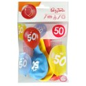 Arpex Balon gumowy Arpex z nadrukiem cyferki - 50 (3 szt.) mix 280mm (KB2020-50-9944)