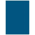 Interdruk Teczka kartonowa na gumkę A4+ niebieski ciemny 450g Interdruk
