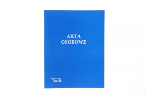 Warta Teczka do akt osobowych Warta zadrukowana ABCDE A4 niebieski karton (021824-339-045)