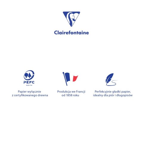 Clairefontaine Zeszyt Clairefontaine 63152ABXC CF A4 60k. 90g krata