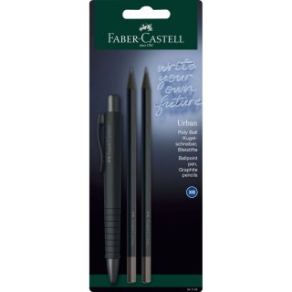 Faber Castell Długopis Faber Castell + 2 ołówki allblack (241124 FC)