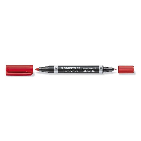 Staedtler Marker permanentny Staedtler Lumocolor Duo czerwony (S 348-2) Staedtler Marker permanentny Staedtler Lumocolor Duo czerwony (S 348-2)