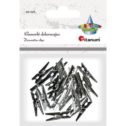 Titanum Klamry Titanum Craft-Fun Series klamerki srebrne 20 szt (83647B)