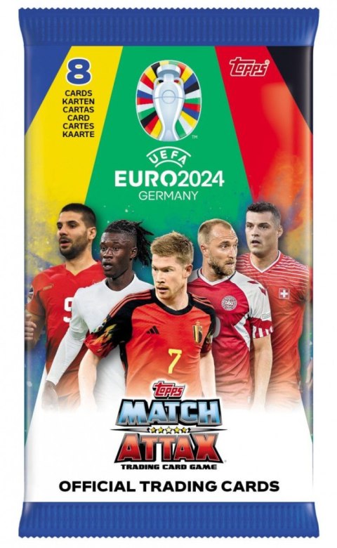 Topps Karty Topps Euro 2024 Topps Cards saszetki z kartami mix (67868) 8 sztuk