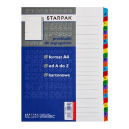 Starpak Przekładka alfabetyczna Starpak Office A4 biały A-Z [mm:] 210x297 (131564)