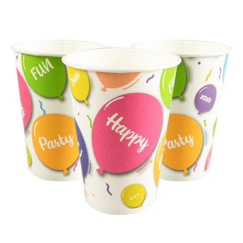 Arpex Kubek jednorazowy Arpex Happy Balloons! papier 200ml (DC5860)