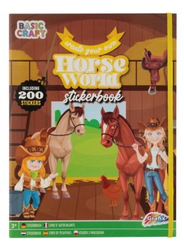 Grafix Kolorowanka Grafix Magical Horse Sticker World Book + 200 stickers (100075)