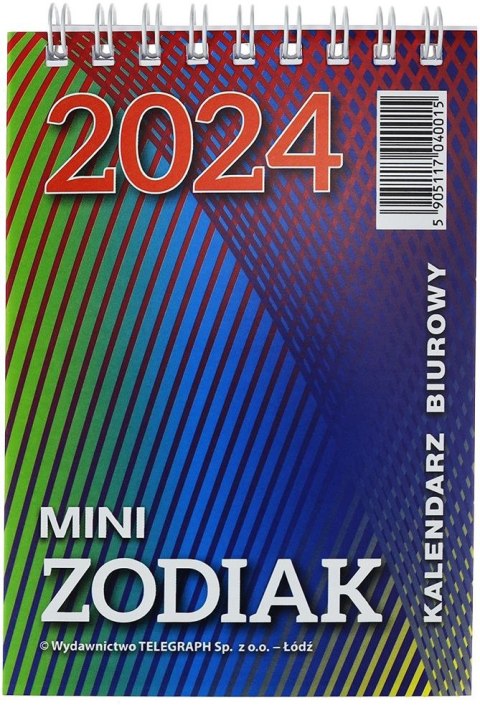 Wydawnictwo Telegraph Kalendarz biurkowy Wydawnictwo Telegraph MINI ZODIAK biurkowy stojący 85mm x 120mm (H7)