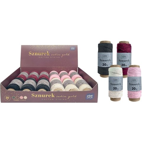 Interdruk Sznurek szurek satin gold 5902277345523 20m Interdruk (20m)