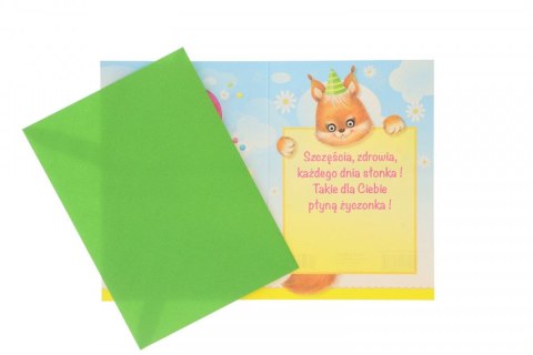Kartka składana poduszka oczka urodziny B6 (5902221808609) Kartka składana poduszka oczka urodziny B6 (5902221808609)