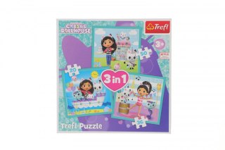 Trefl Puzzle Trefl Gabbi Aktywności Gabbi 3w1 el. (34871)