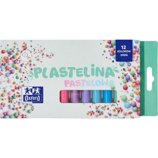 Oxford Plastelina Oxford 12 kol. pastelowa mix 200g (400178108)