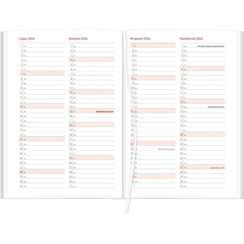 Wydawnictwo Wokół Nas Kalendarz nauczyciela książkowy (terminarz) A5TA071B Wydawnictwo Wokół Nas 2024/2025 a5 CZARNY A5 (NEBRASKA)