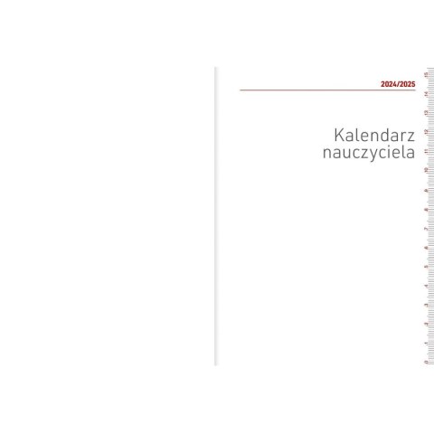 Wydawnictwo Wokół Nas Kalendarz nauczyciela książkowy (terminarz) B6TN089B- Wydawnictwo Wokół Nas 2024/2025 B6PCV bezbarwny B6 (EKO)