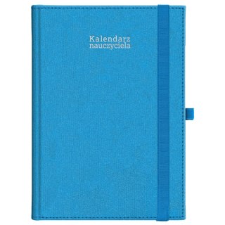 Wydawnictwo Wokół Nas Kalendarz nauczyciela książkowy (terminarz) KRAFT Z GUMKĄ niebieski Wydawnictwo Wokół Nas 2024/2025 A5 tygodniowy A5 (A5TN069B-)