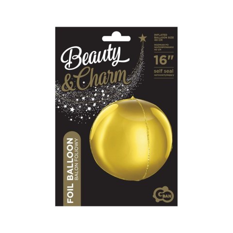 Godan Balon foliowy Godan kula złota 16cal (BK-HZL) Godan Balon foliowy Godan kula złota 16cal (BK-HZL)