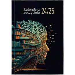 Wydawnictwo Wokół Nas Kalendarz nauczyciela książkowy (terminarz) B6TN089B- Wydawnictwo Wokół Nas 2024/2025 B6 PCV bezbarwny B6 (MODERN)