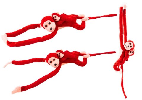 Lean Pluszak małpka z dzieckiem czerwona [mm:] 900 Lean (16838)