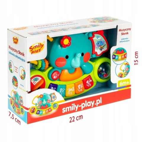 Smily Play Zabawka dźwiękowa muzyczny słonik Smily Play (SP84769)