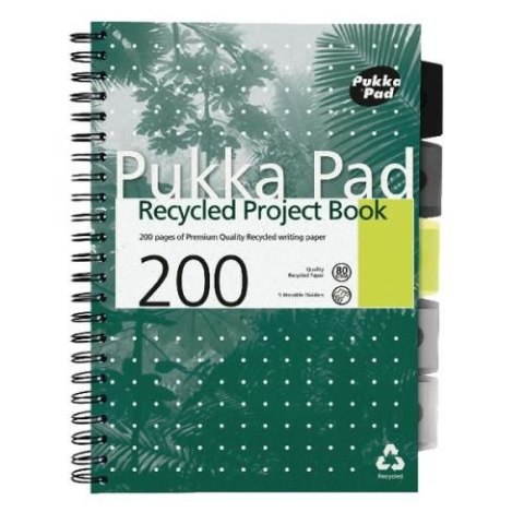 Pukka Pads Kołozeszyt (kołobrulion) Pukka Pads Recycled linia A4 200k. linia (5032608060501)