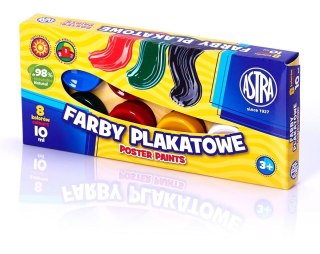 Astra Farby plakatowe Astra kolor: mix 10ml 8 kolor. (83113901)