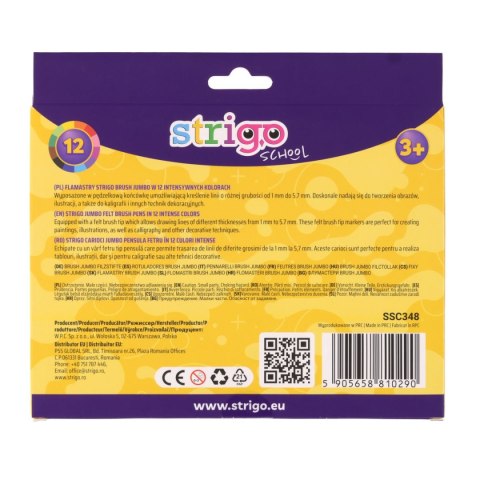 Strigo Flamaster Strigo Brush Jumbo 590565881090 12 kol. (SSC348) Strigo Flamaster Strigo Brush Jumbo 590565881090 12 kol. (SSC348)