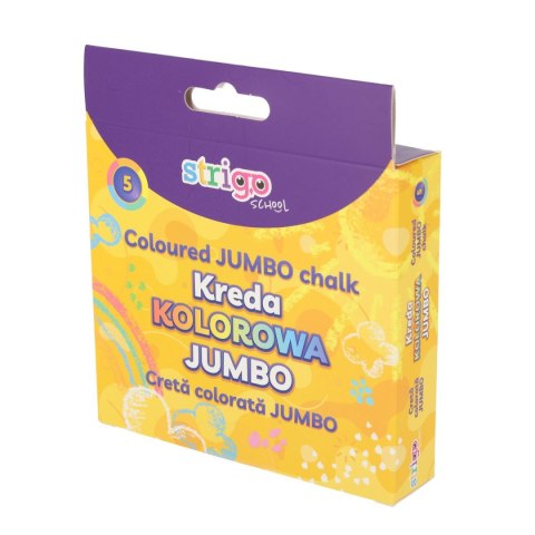 Strigo Kreda chodnikowa Strigo JUMBO 5 kolorów mix (SSC411) 5 sztuk