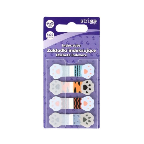 Strigo Zakładki indeksujące Strigo łapki 44x15mm x4bl 5905658810283 80k [mm:] 44x15 (SSN025)