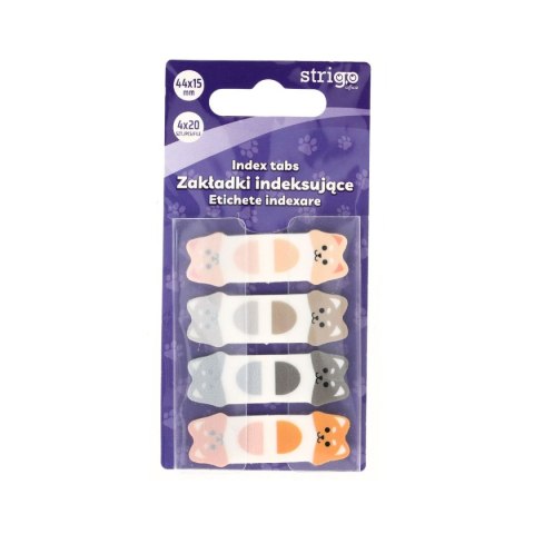 Strigo Zakładki indeksujące Strigo pieski 44x15mm x4bl 5905658810269 80k [mm:] 44x15 (SSN023)