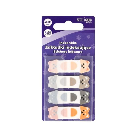 Strigo Zakładki indeksujące Strigo pieski 44x15mm x4bl 5905658810269 80k [mm:] 44x15 (SSN023)