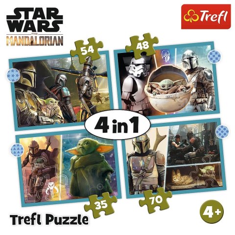 Trefl Puzzle Trefl Mandalorian 4w1 4w1 el. (34397) Trefl Puzzle Trefl Mandalorian 4w1 4w1 el. (34397)