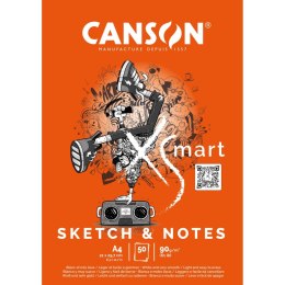 Canson Blok artystyczny Canson XSmart Sketch&Notes A4 90g 50k (32250P003)