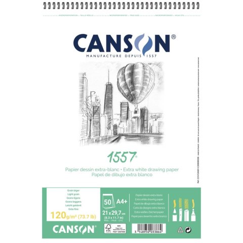 Canson Blok artystyczny Canson szkicownik A4+ 120g 50k (31412A001)