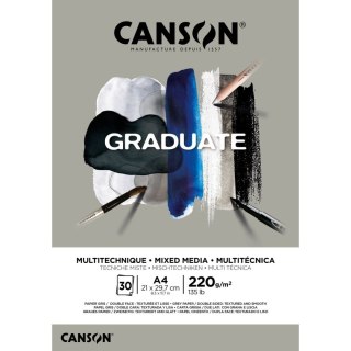 Canson Blok rysunkowy Canson Mix Media Graduate A4 220g 20k (400110371)