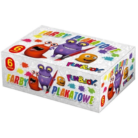 Fun&Joy Farby plakatowe Fun&Joy kolor: mix 20ml 6 kolor. (FJ-006)