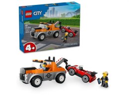 Lego Klocki konstrukcyjne Lego City Samochód pomocy drogowej i naprawa sportowego auta (60435)