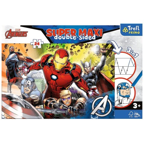 Trefl Puzzle Trefl Super maxi Silni Avengers / Disney Marvel Spiderman 24 el. (41007) Trefl Puzzle Trefl Super maxi Silni Avengers / Disney Marvel Spiderman 24 el. (41007)