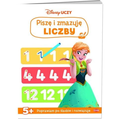 Ameet Książka dla dzieci Ameet DISNEY UCZY. KRAINA LODU. PISZĘ I ZMAZUJĘ LICZBY