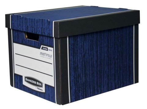 Fellowes Pudło archiwizacyjne Fellowes Woodgrain niebieski tektura [mm:] 340x295x 405 (0061001-BLUE)