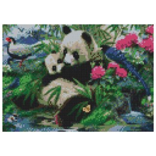 Flamingo Line Zestaw kreatywny Flamingo Line Diamentowa mozaika 30x40cm Panda 1 (TGD72661)